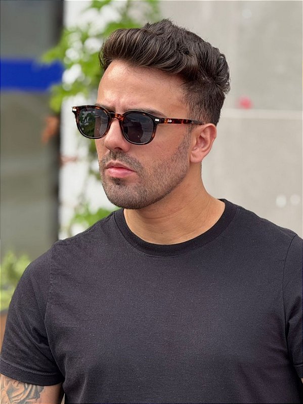 ÓCULOS DE SOL DALLAS - PRETO C/ TARTARUGA