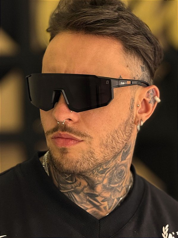 ÓCULOS DE SOL ESPORTIVO ICE - PRETO FOSCO