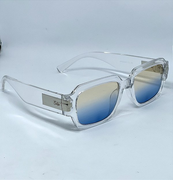 ÓCULOS DE SOL DUST - TRANSPARENTE C/ AZUL DEGRADÊ