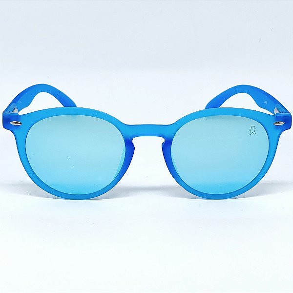 ÓCULOS DE SOL ESPORTIVO FIRE - AZUL BEBE ESPELHADO (unissex)