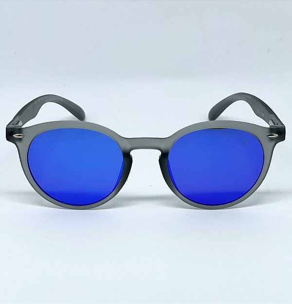 ÓCULOS DE SOL ESPORTIVO FIRE - CINZA C/ AZUL ESPELHADO (unissex)