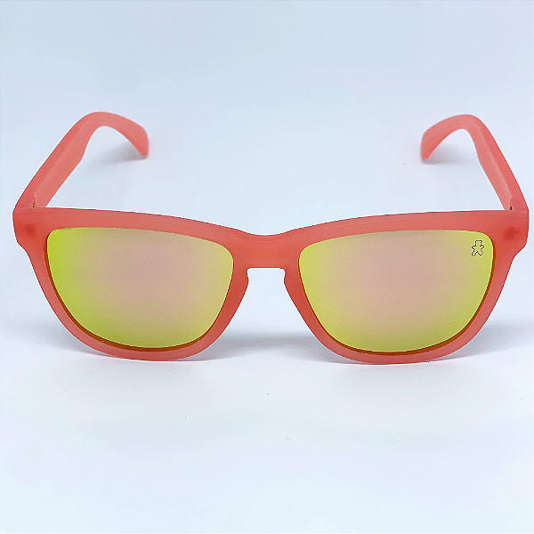 ÓCULOS DE SOL ESPORTIVO ZOOM - SALMÃO C/ ROSA ESPELHADO