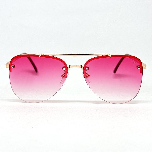 ÓCULOS DE SOL AVIADOR HOLY - ROSA DEGRADÊ
