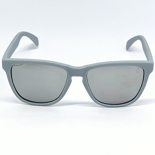 ÓCULOS DE SOL ESPORTIVO ZOOM - CINZA C/ PRATA ESPELHADO