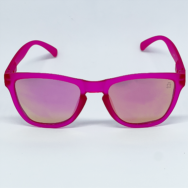 ÓCULOS DE SOL ESPORTIVO ZOOM POLARIZADO - ROSA COM ROSE ESPELHADO