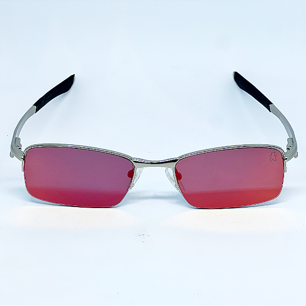 ÓCULOS DE SOL SCOOT - VERMELHO ESPELHADO C/ PRATA