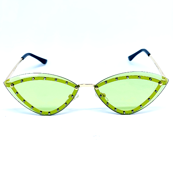ÓCULOS DE SOL STAR - VERDE C/ DOURADO