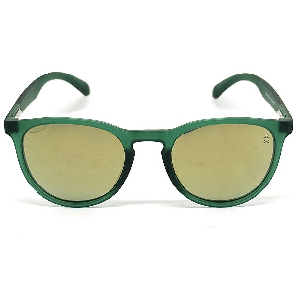 ÓCULOS DE FIESTA POLARIZADO - VERDE COM AMARELO ESPELHADO