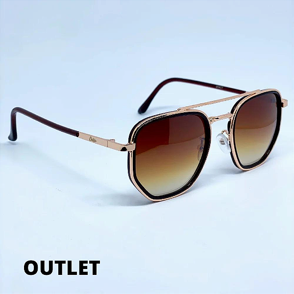 ÓCULOS ARIZONA MARROM DEGRADÊ OUTLET (Pequenas Avarias)