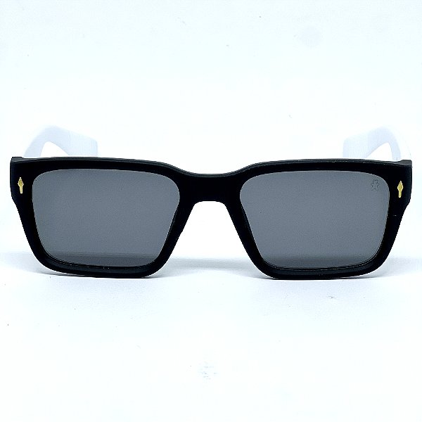 ÓCULOS DE SOL UP - PRETO FOSCO COM BRANCO