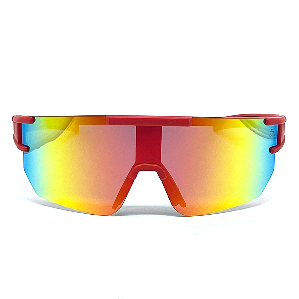 ÓCULOS DE SOL ESPORTIVO SNOW - VERMELHO C/ VERMELHO ESPELHADO
