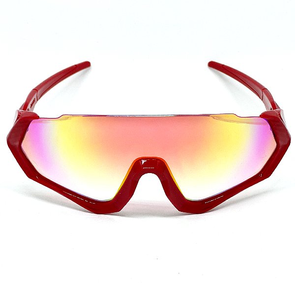 ÓCULOS DE SOL ESPORTIVO SPACE - VERMELHO ESPELHADO