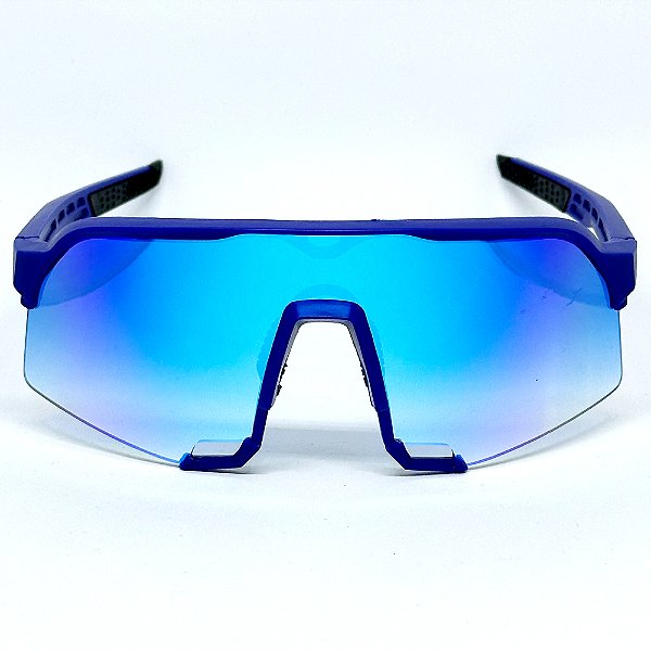 ÓCULOS DE SOL ESPORTIVO BOLT - AZUL ESPELHADO