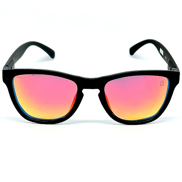 ÓCULOS DE SOL ESPORTIVO POLARIZADO ZOOM - PRETO COM VERMELHO