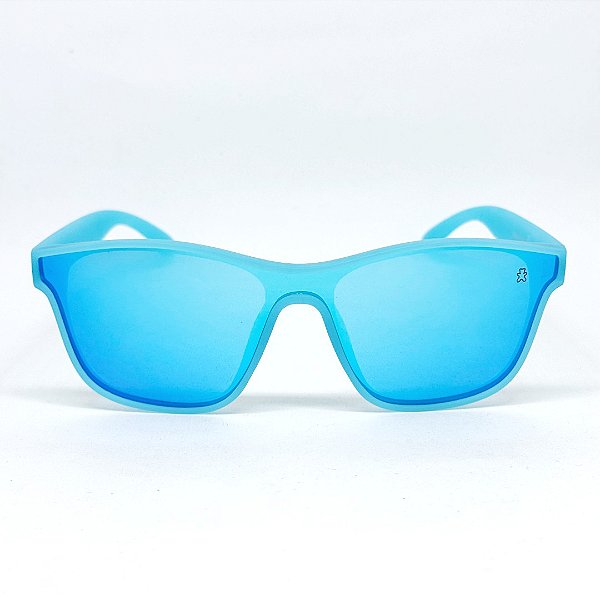 ÓCULOS DE SOL ESPORTIVO POLARIZADO BOSS - AZUL ESPELHADO