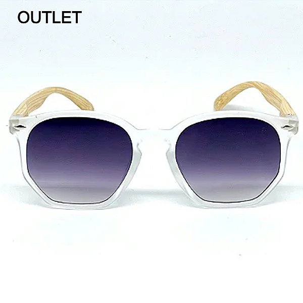 ÓCULOS IPANEMA WOOD TRANSPARENTE FOSCO DEGRADÊ OUTLET (Pequenas Avarias)