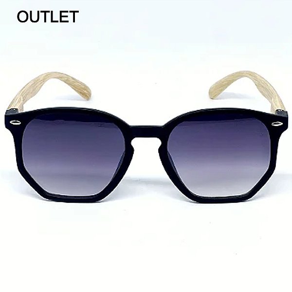 ÓCULOS IPANEMA WOOD PRETO DEGRADÊ OUTLET (Pequenas Avarias)