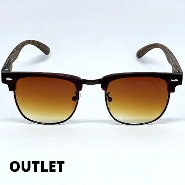 ÓCULOS FRESNO WOOD MARROM DEGRADE OUTLET (Pequenas Avarias)