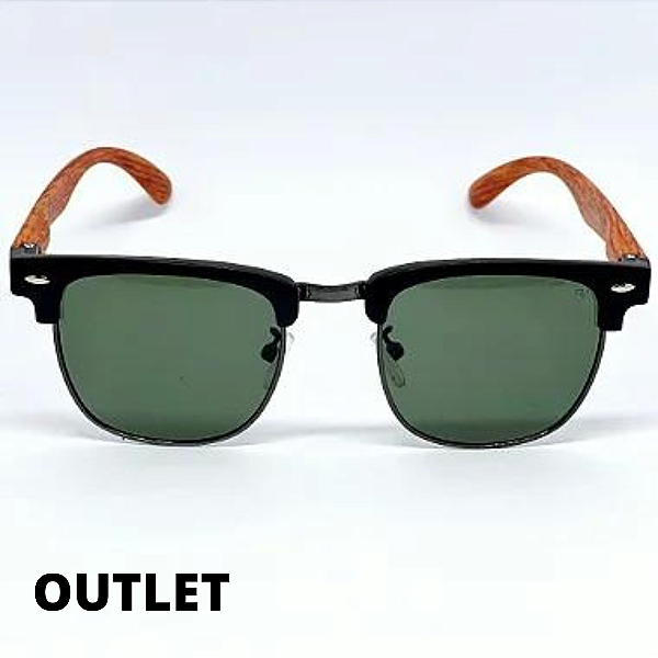 ÓCULOS FRESNO WOOD VERDE COM HASTE MARROM OUTLET (Pequenas Avarias)
