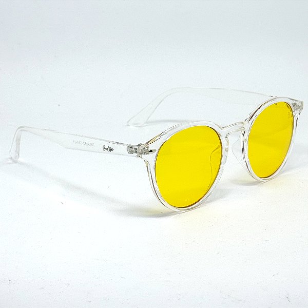 ÓCULOS DE SOL IBIZA - TRANSPARENTE COM AMARELO