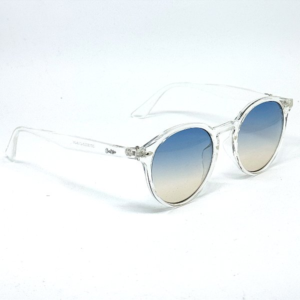 ÓCULOS DE SOL IBIZA - TRANSPARENTE COM AZUL DEGRADÊ