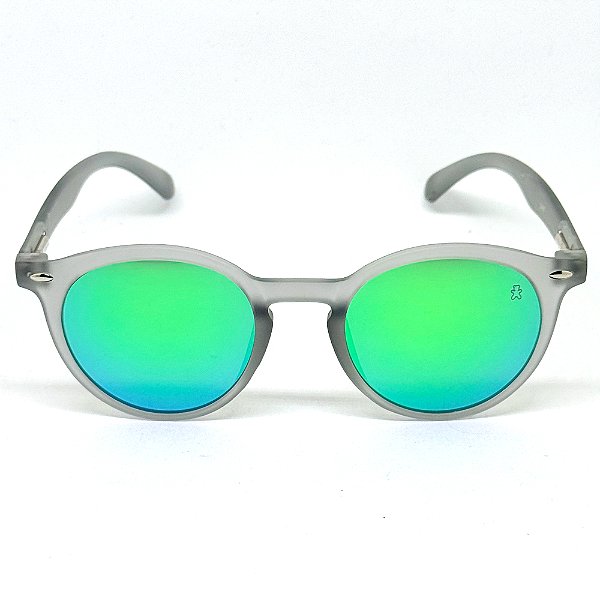 ÓCULOS DE SOL ESPORTIVO FIRE - CINZA COM CAMALEÃO (unissex)