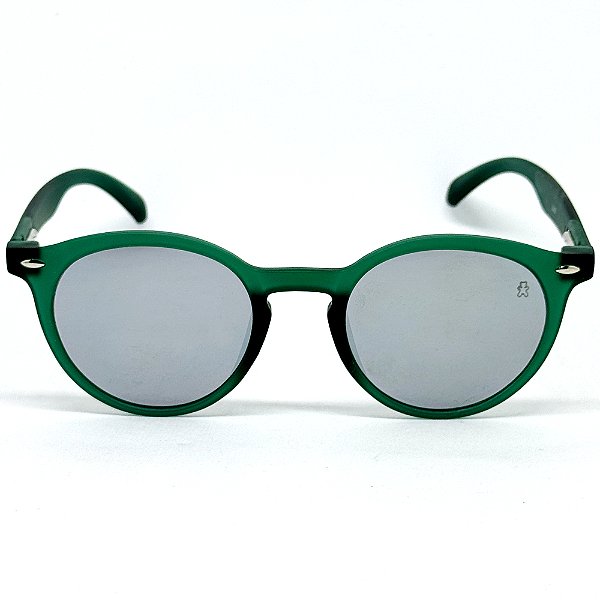 ÓCULOS DE SOL ESPORTIVO FIRE - VERDE COM PRATA ESPELHADO (unissex)