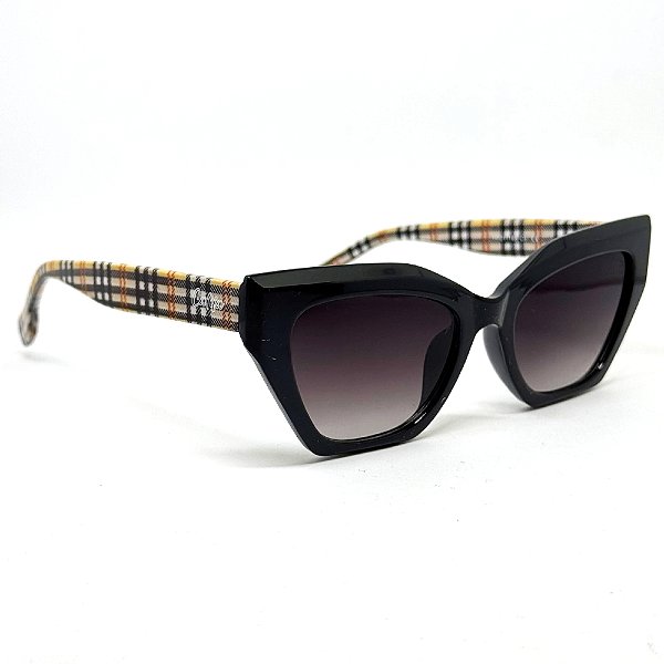 ÓCULOS DE SOL JULY - PRETO HASTE XADREZ