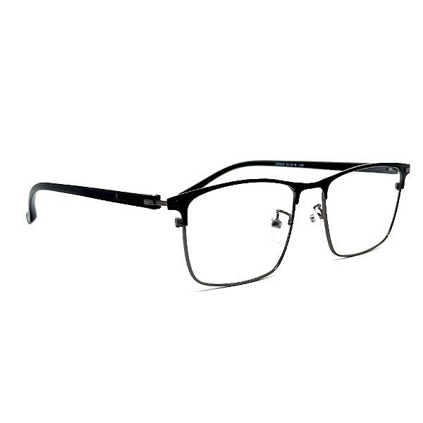 Óculos Retangular Slim- Preto