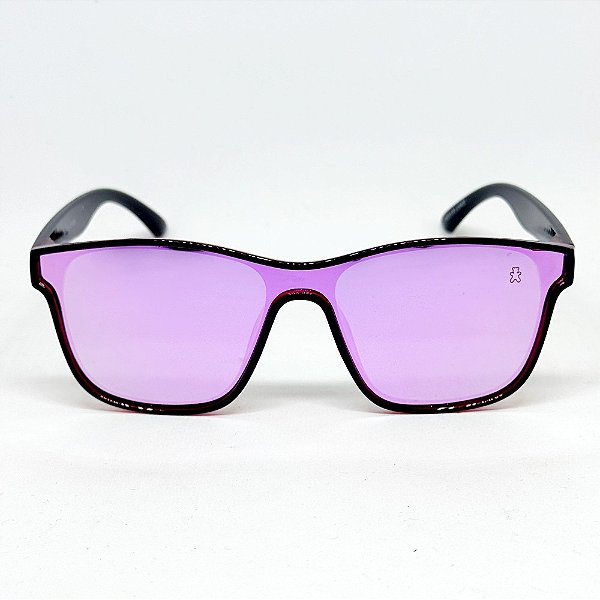 ÓCULOS DE SOL ESPORTIVO POLARIZADO BOSS - ROXO E VERMELHO ESPELHADO