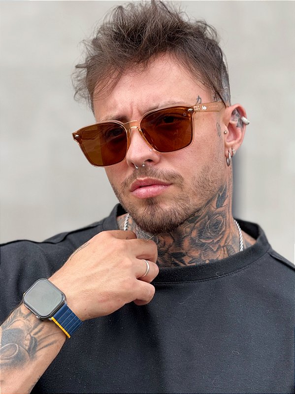 ÓCULOS DE SOL POLARIZADO DARK - ROSÊ CLEAR