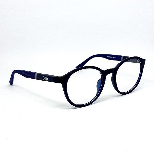 Óculos Redondo Dany - Preto c/ Azul