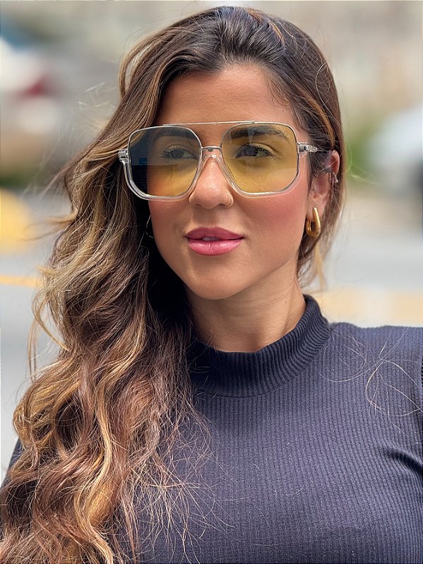 ÓCULOS DE SOL LUNA - VERDE COM PRATA