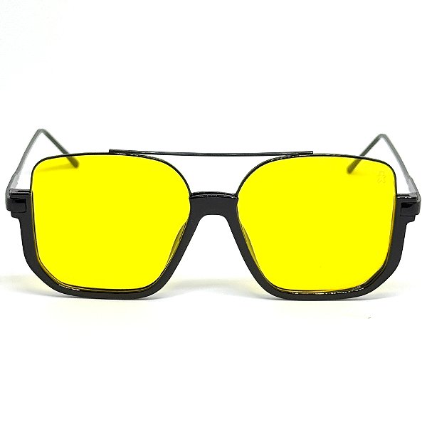 ÓCULOS DE SOL LUNA - PRETO COM AMARELO