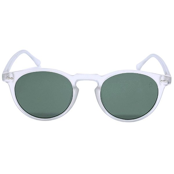 ÓCULOS DE SOL MALIBU - TRANSPARENTE FOSCO COM VERDE