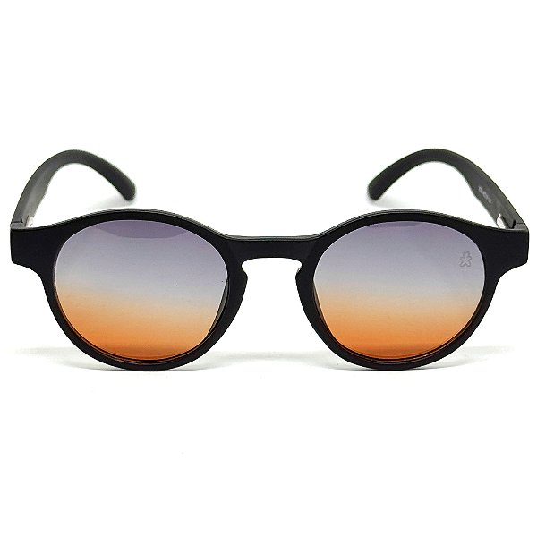 ÓCULOS DE SOL POLARIZADO CANCÚN - PRETO COM MARROM DEGRADÊ