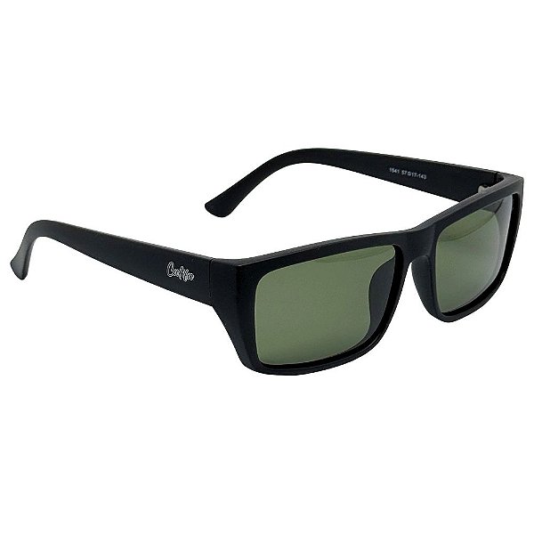 ÓCULOS DE SOL POLARIZADO BURN 2.0 - PRETO COM VERDE