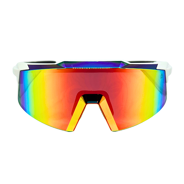Óculos de Sol Esportivo Blitz - Branco c/ Colorido