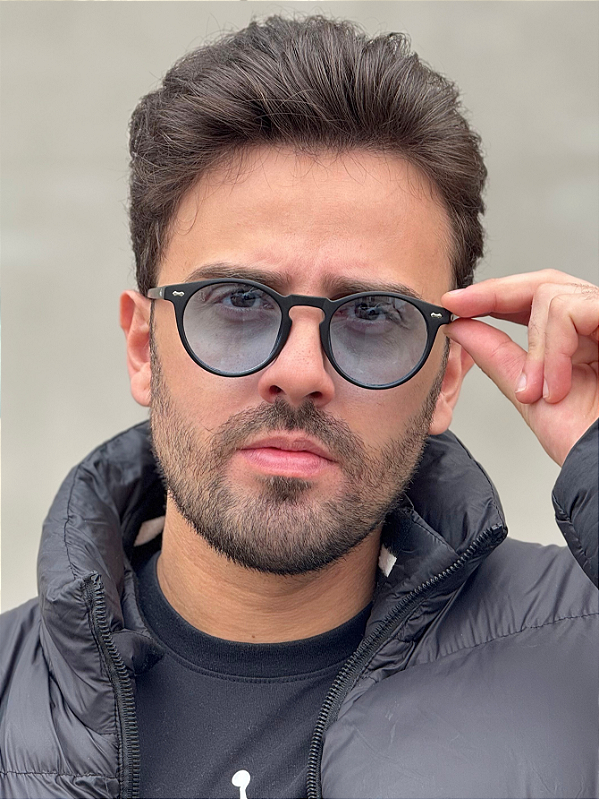 ÓCULOS DE SOL MALIBU - PRETO COM AZUL