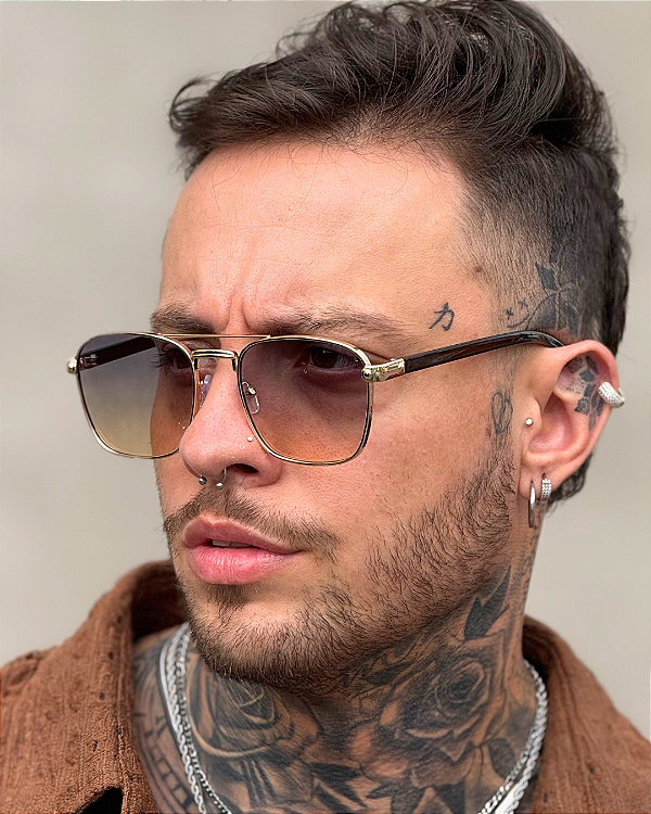 Óculos de Sol Aviador Trip - Azul Degradê