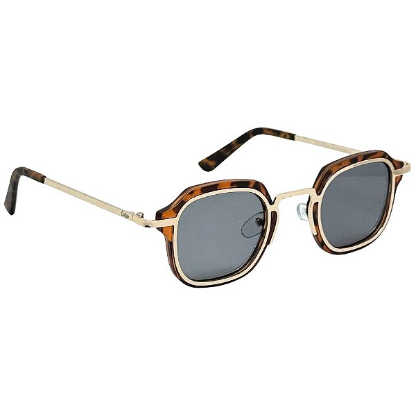ÓCULOS DE SOL CALIFÓRNIA - DOURADO COM TARTARUGA