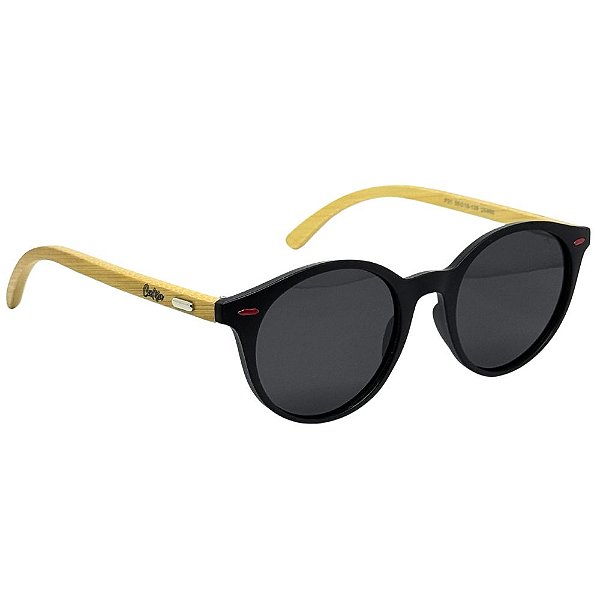 Óculos de Sol Italia Wood Polarizado - Preto Fosco
