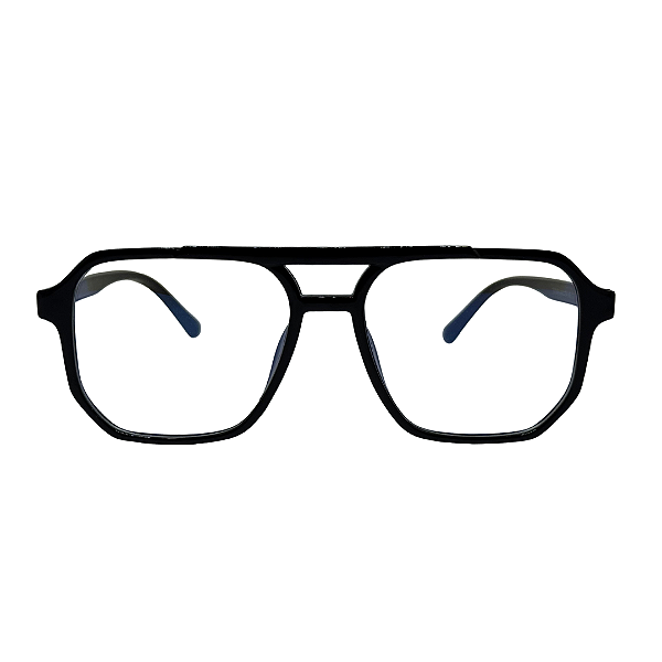 Óculos Aviador Monaco - Preto  (Anti Blue)