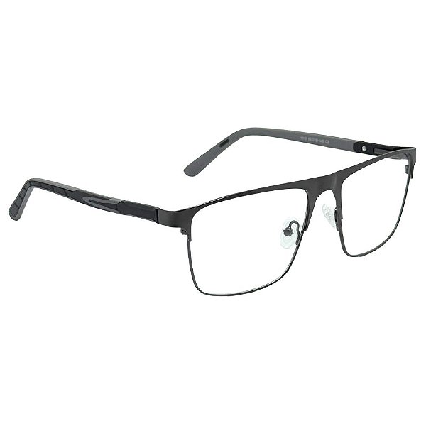 Óculos Rentagular Brax - Cinza