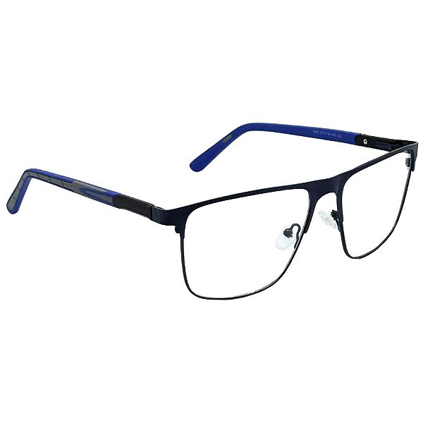 Óculos Rentagular Brax - Azul