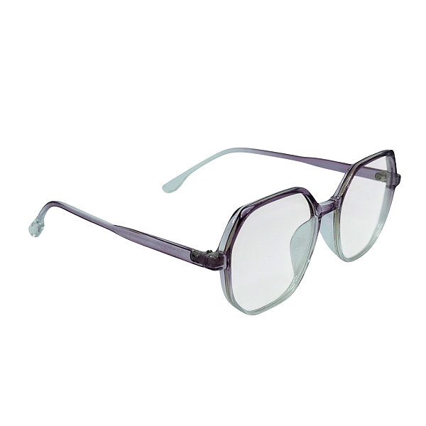 Óculos Geométrico Miralys - Lilás Cristal Degradê (Anti Blue)