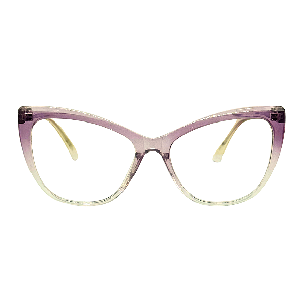 Óculos Gatinho Lays - Lilas Cristal (Anti Blue)