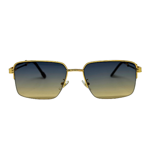 Óculos de Sol Royal 2.0 - Azul Degradê C/ Amarelo