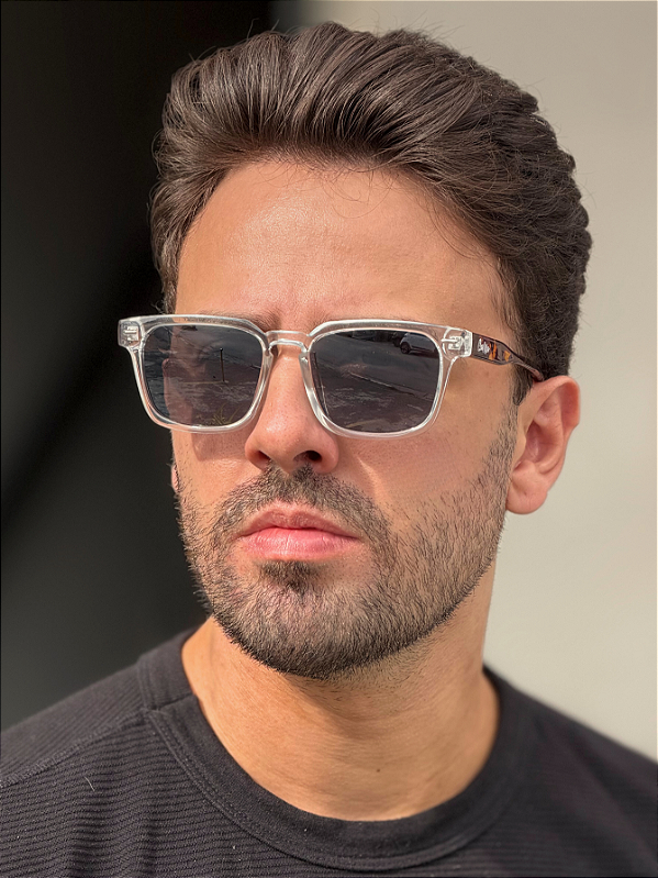 ÓCULOS DE SOL ALFA - TRANSPARENTE ANIMAL PRINT