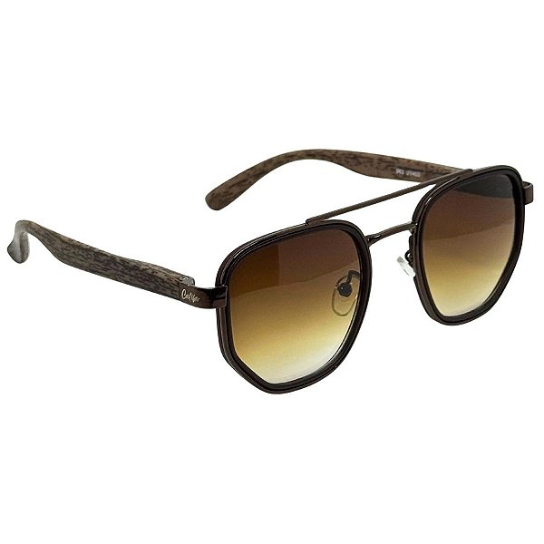 ÓCULOS DE SOL ARIZONA WOOD - MARROM DEGRADÊ COM BRONZE